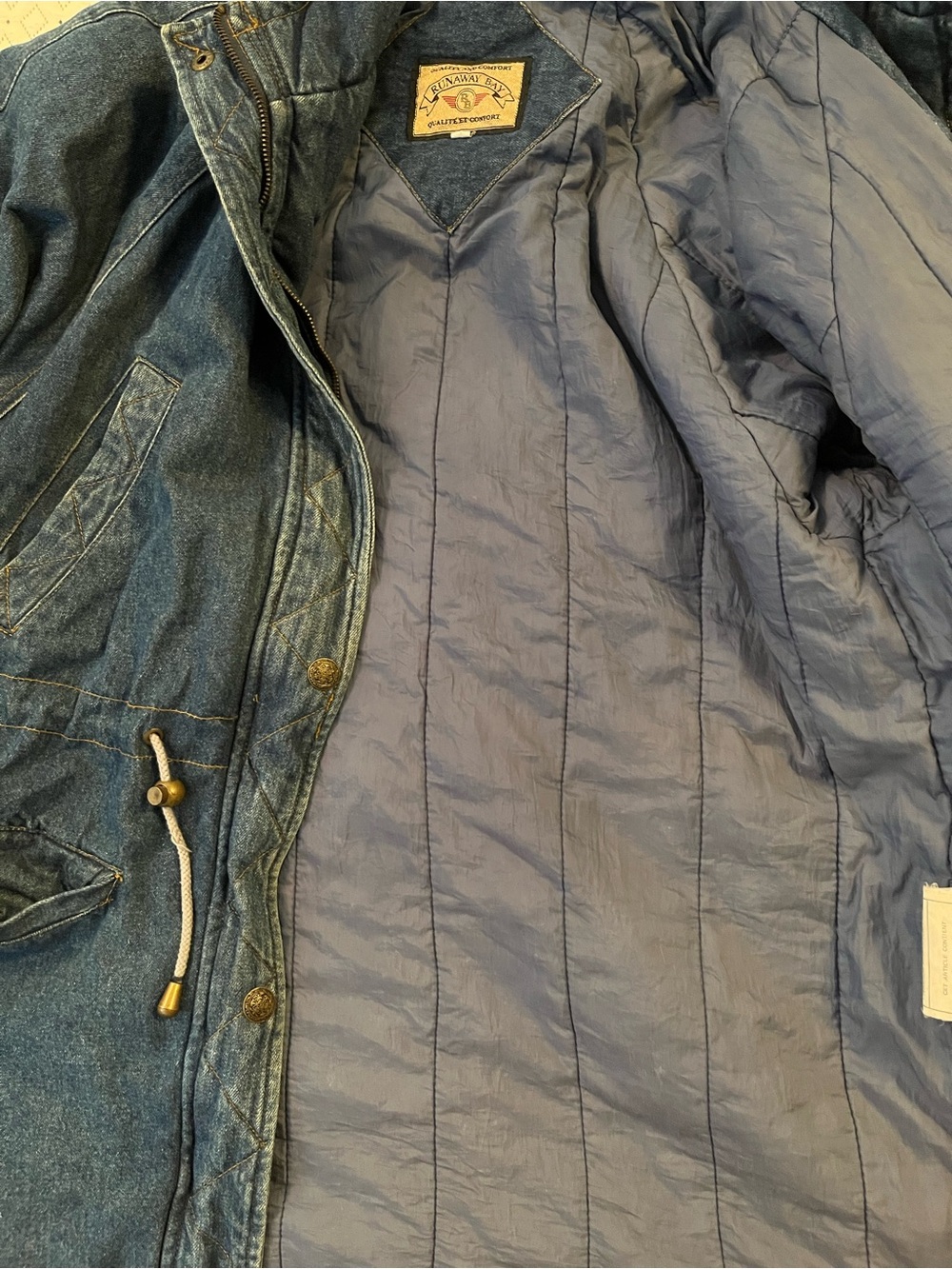 Vintage Runaway Bay Quilted Denim Jacket - Picture 5 of 5
